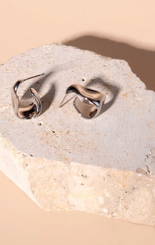 Chloe Hoops - Silver