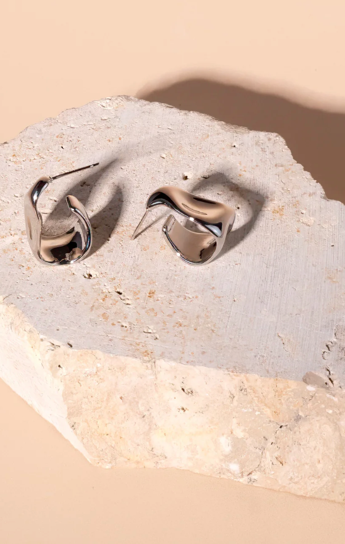 Chloe Hoops - Silver