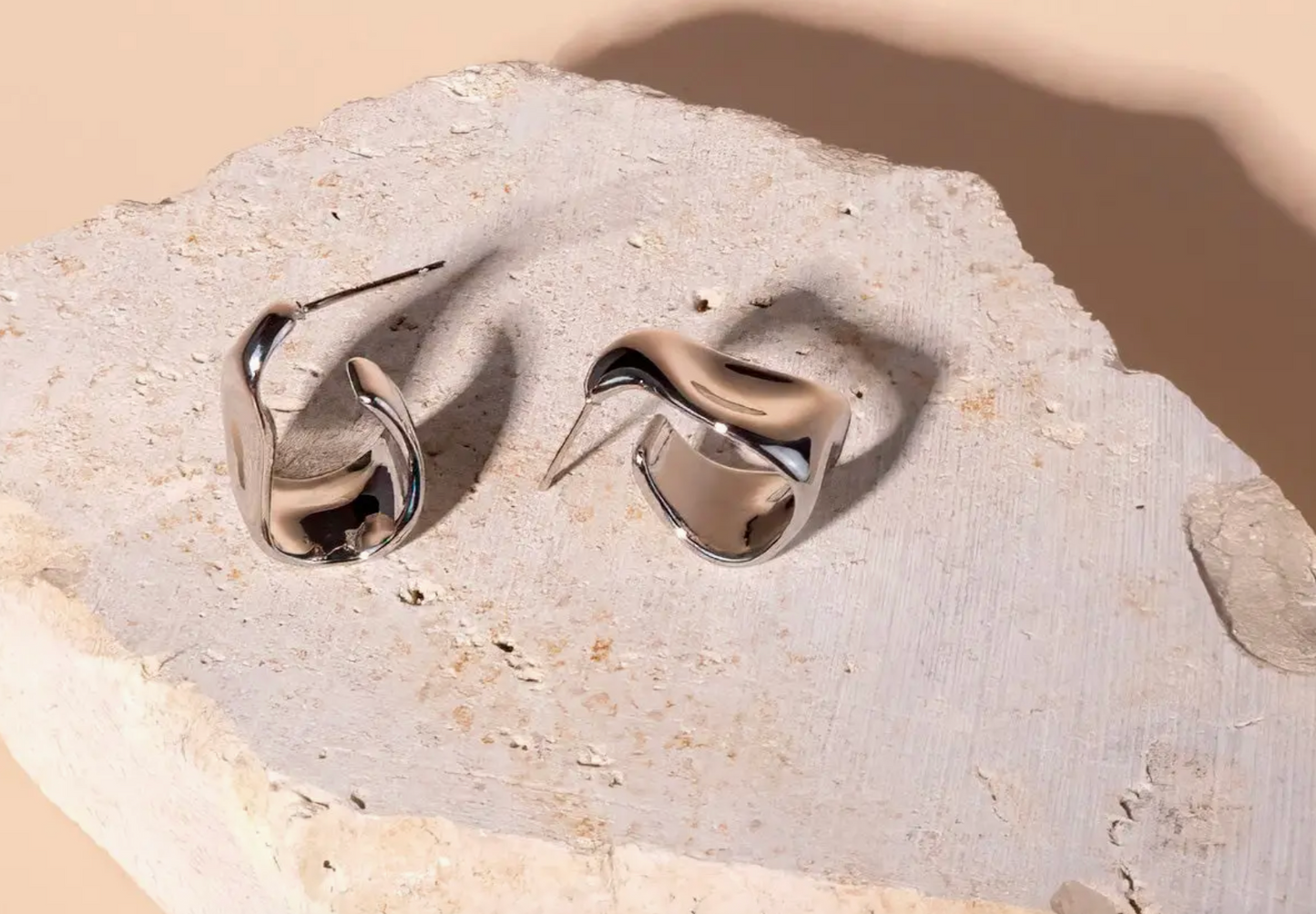 Chloe Hoops - Silver